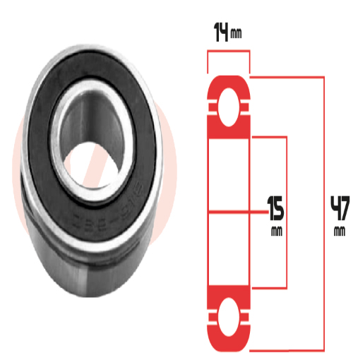 Rodamiento B1586D Alt Mitsubishi Ventiladosr Daewoo Manzda 626