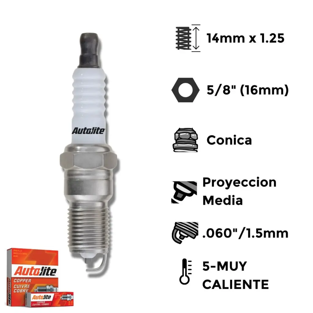 Bujia Autolite Cobre Ngk Tr5B-13