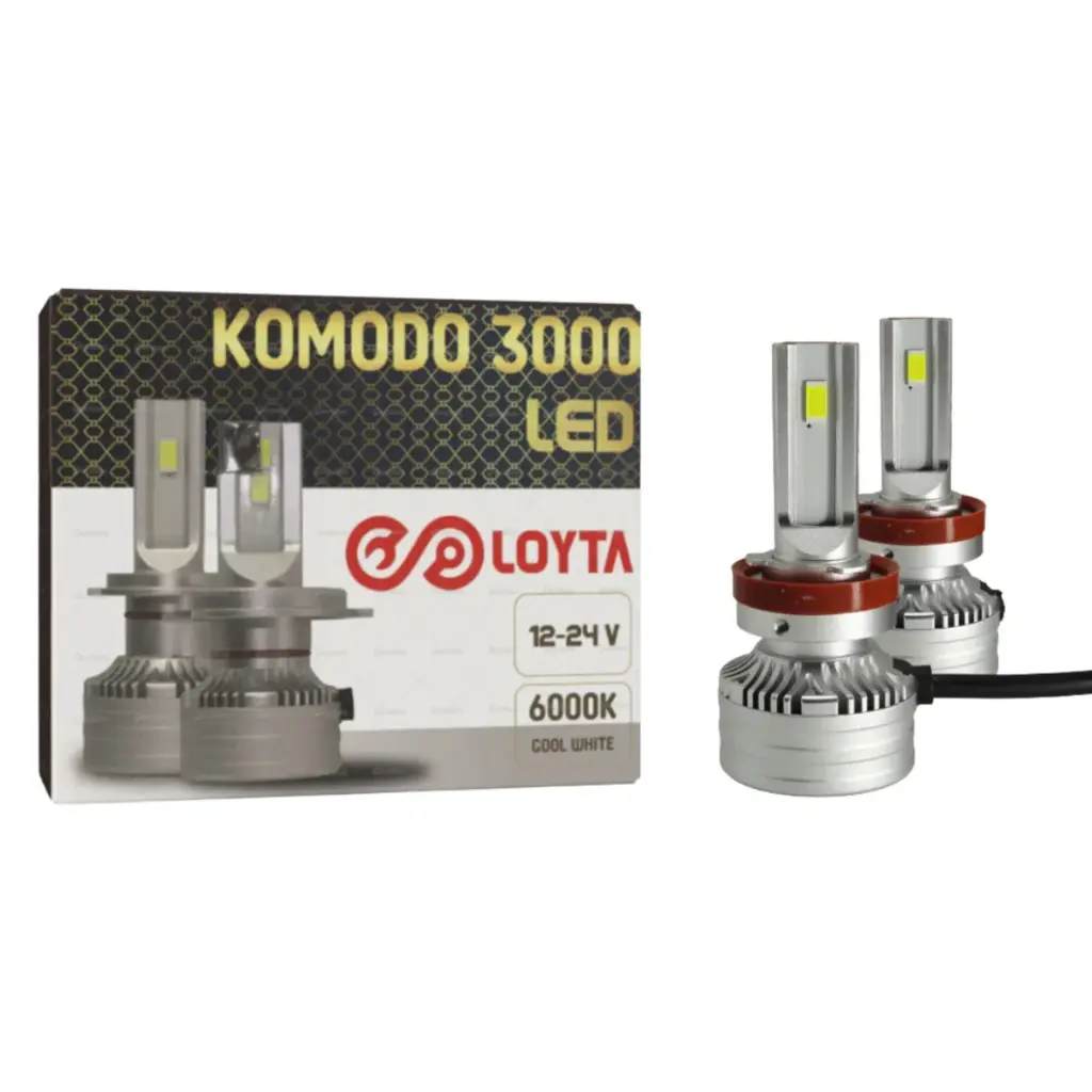 Bombillo Led H3 Komodo 3000 12-24V 25W PK22s Loyta