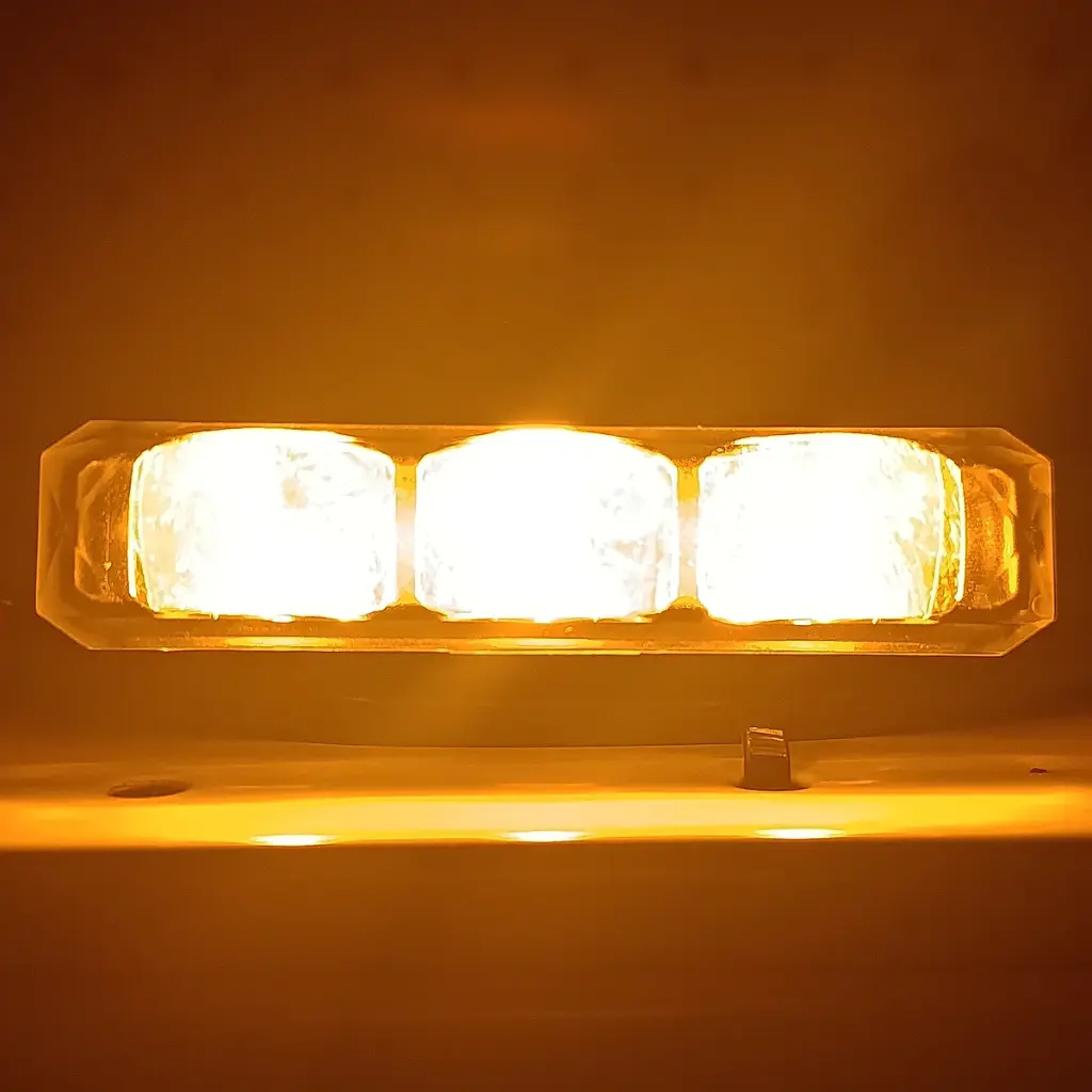 Exploradora Led Rectangular Sin Borde 3 Leds Spot Carro/moto A